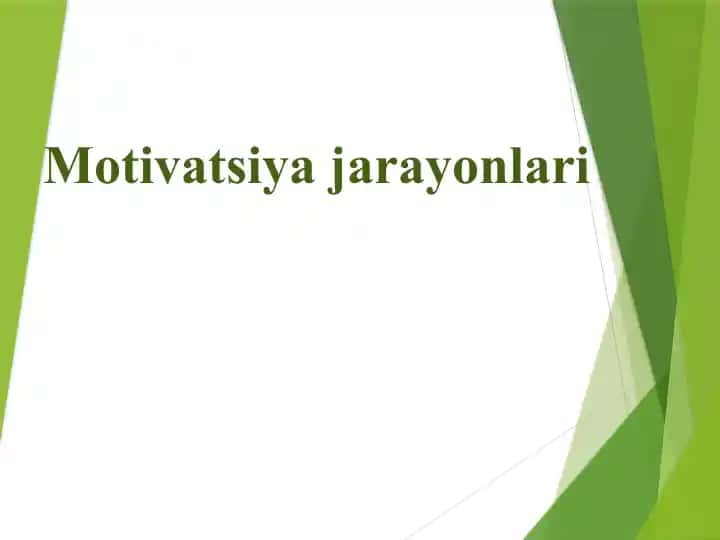 Motivatsiyajarayonlari