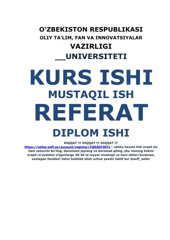 Kimyo sanoatining xozirgi holati va ularni rivojlantirish istiqbollari.
