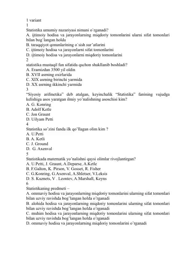 Statistika