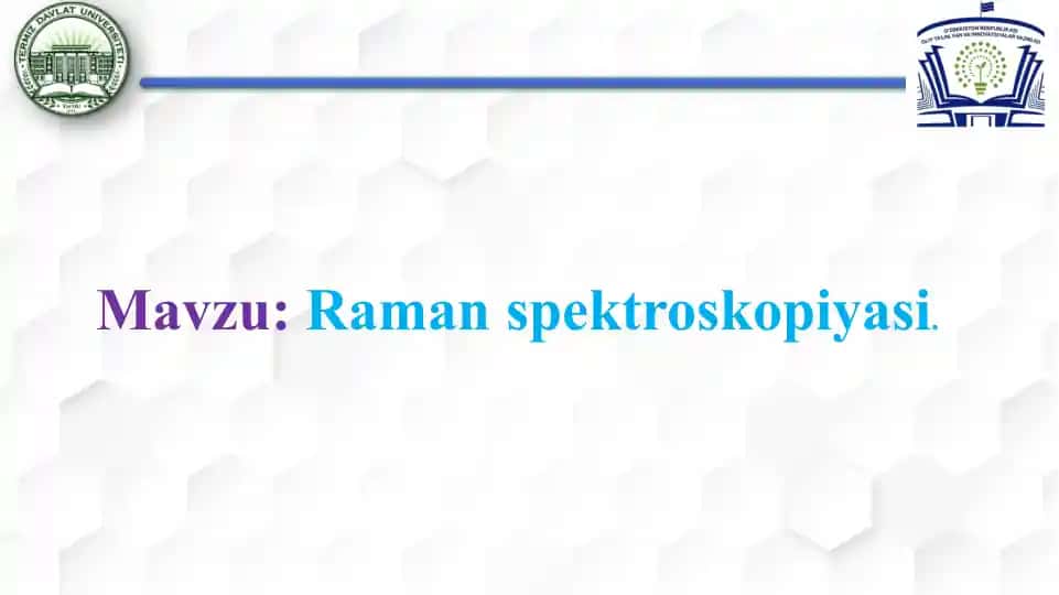 Raman spektroskopiyasi