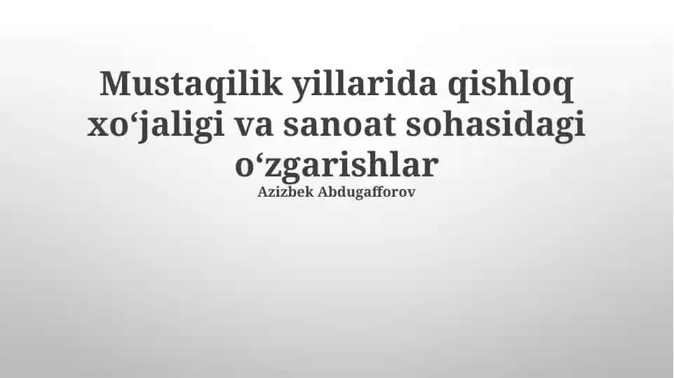 To'qimachilik sanoati