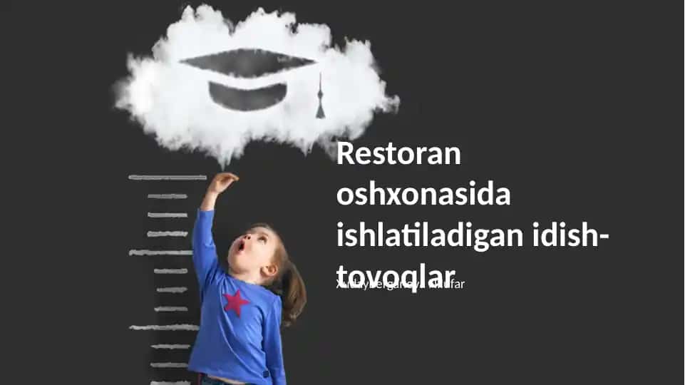 Restoran oshxonasida ishlatiladigan idish-tovoqlar