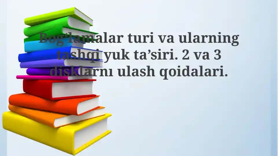 Bog'lamalar turivaularning tashqiyukta'siri