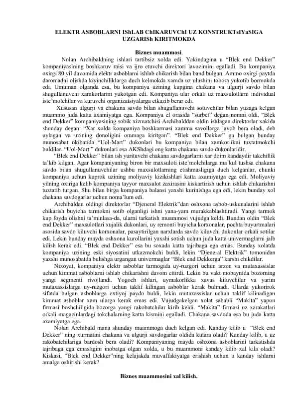 Elektr asboblar