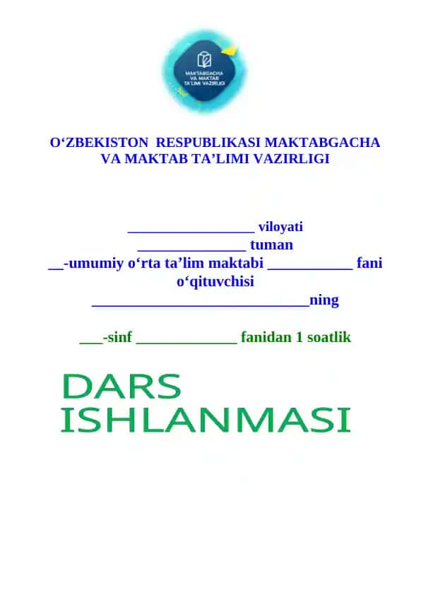 1-sinf Matematika 20 sonining tarkibi dars ishlanma