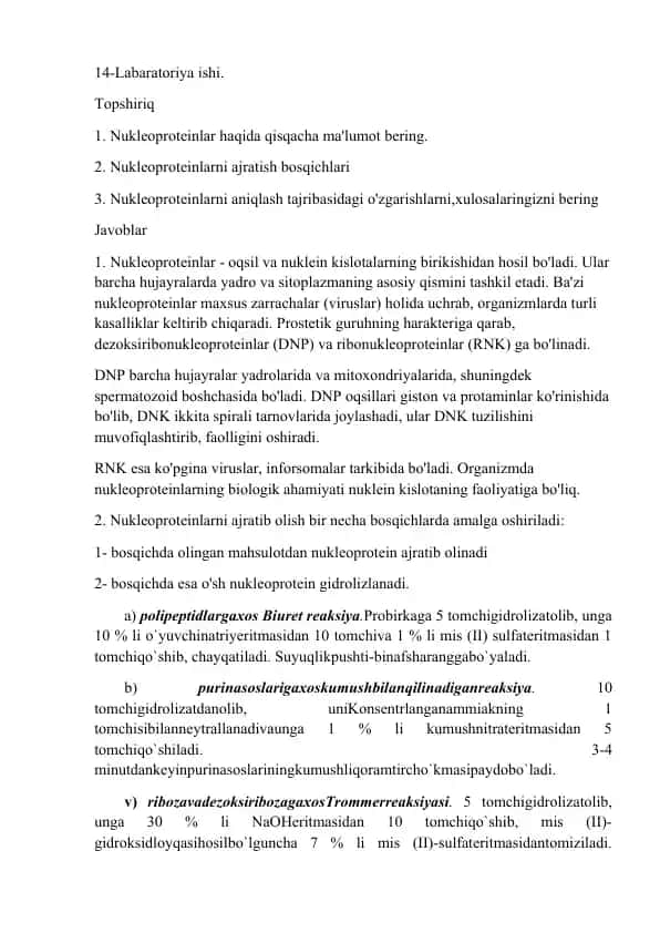 Nukleoproteinlar