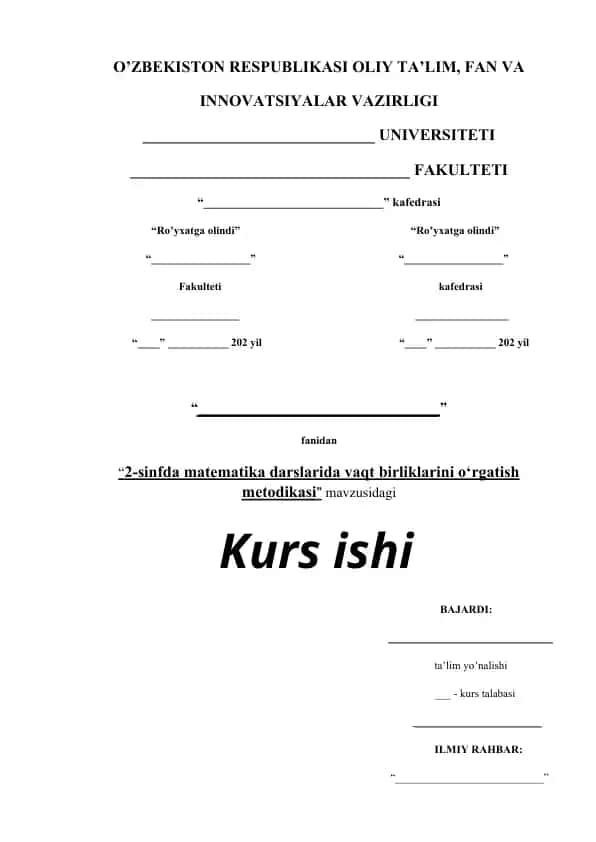 2-sinfda matematika darslarida vaqt birliklarini o`rgatish metodikasi