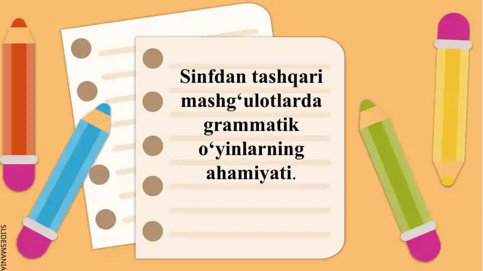 Grammatik O‘yinlar