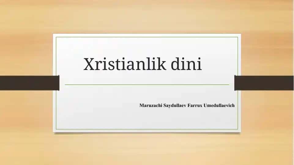 Xristianlik