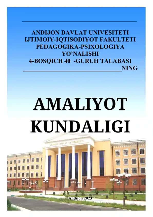 Amaliyot Kundaligi