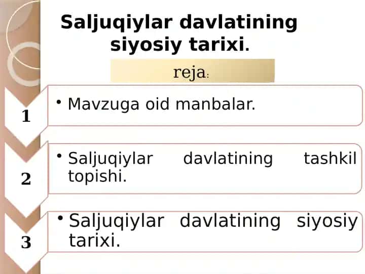 Saljuqiylardavlatining siyosiy tarixi