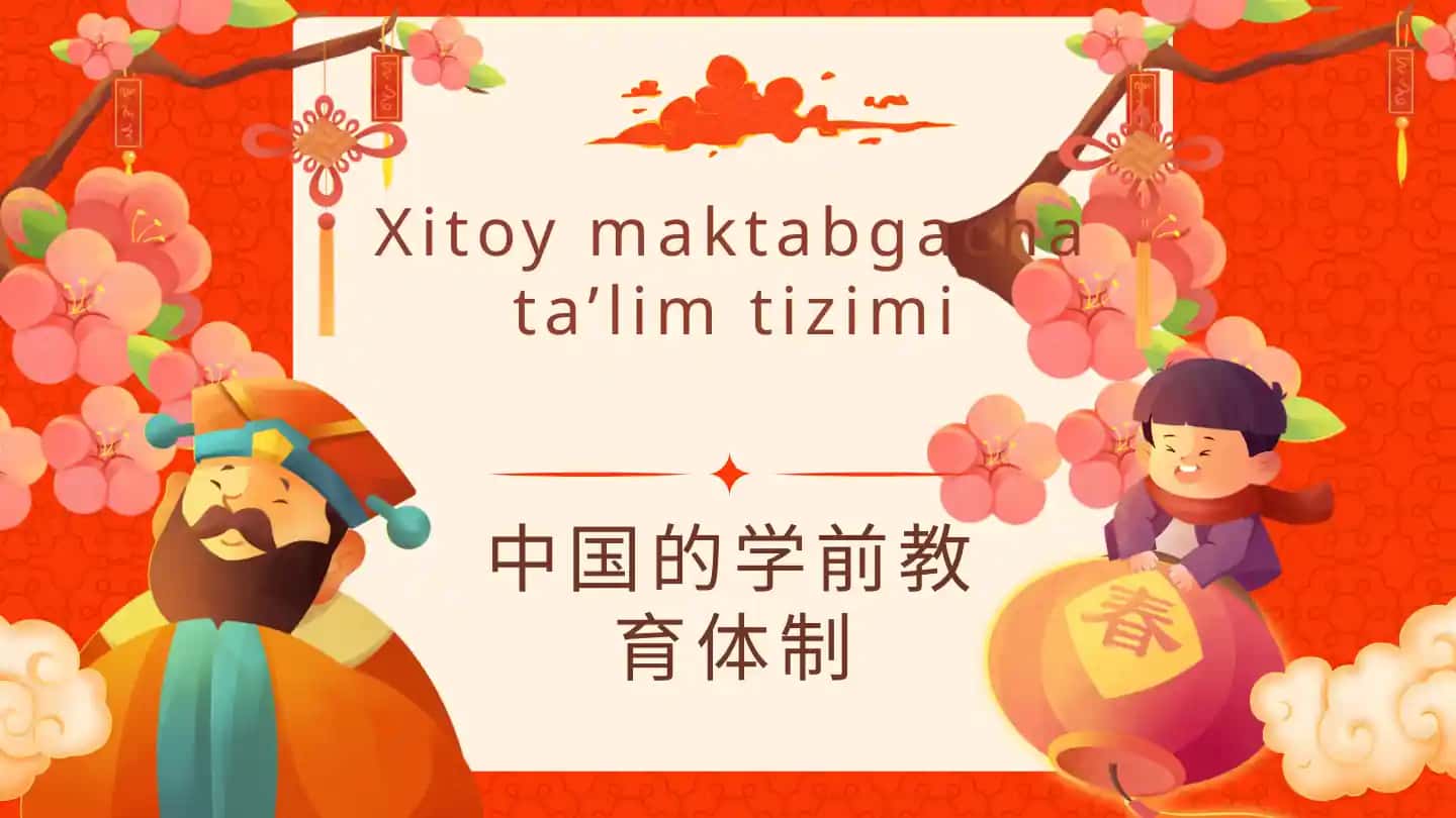 Xitoy ta'lim tizimi ppt