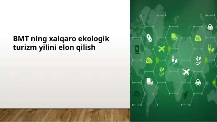 BMT ning xalqaro ekologik turizm yilini elon qilish