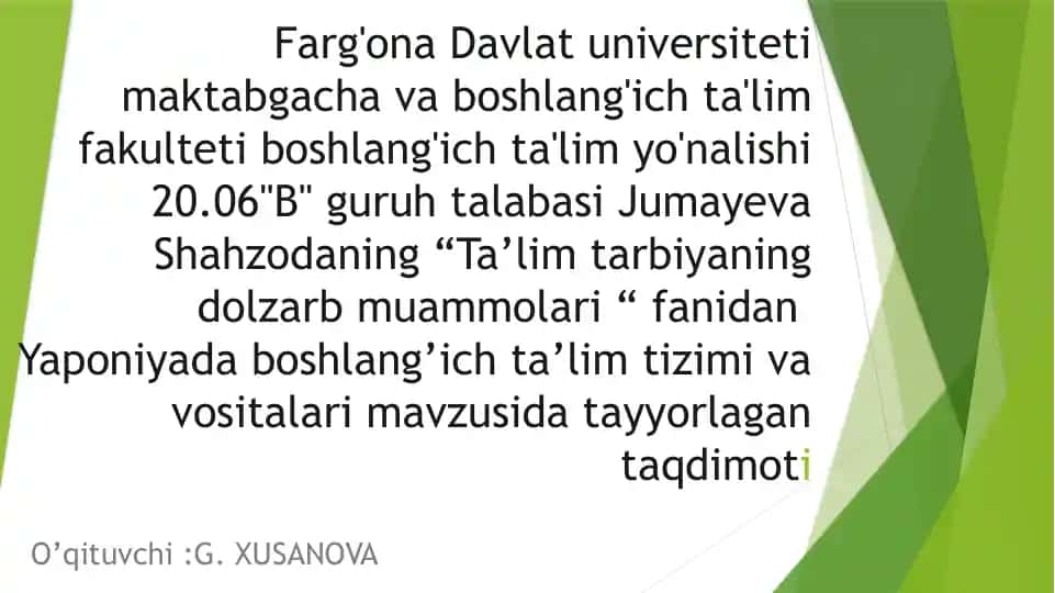 Ta'lim tarbiyaning dolzarb muammolari