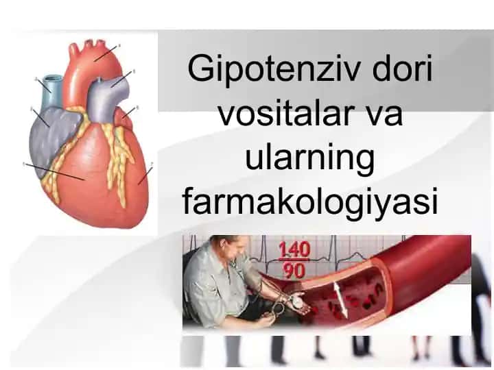 Gipotenziv dori vositalar va ularning farmakologiyasi