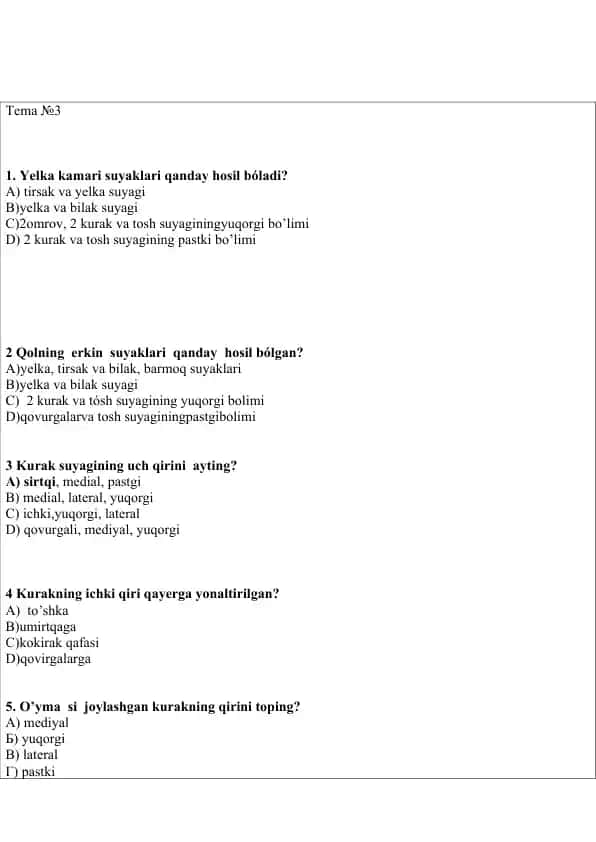 Yelka kamari suyaklari