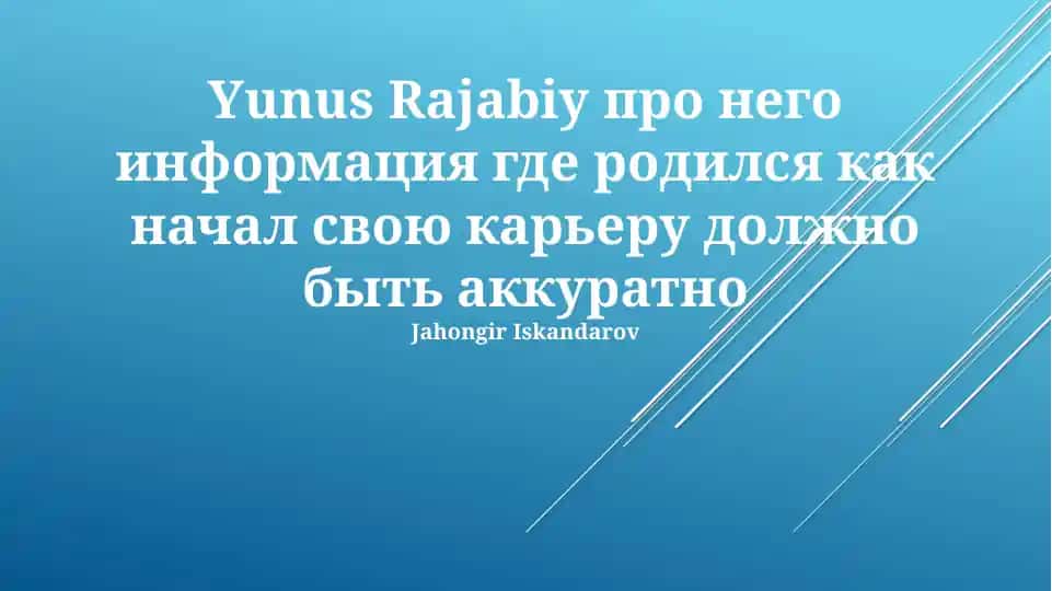 Yunus Rajabiy haqida genealogik tadqiqotlar
