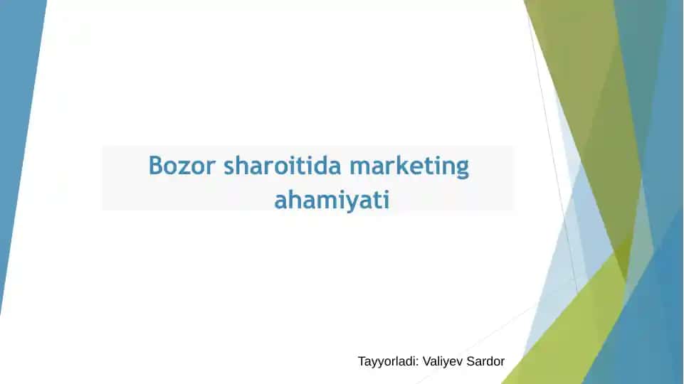 Bozorsharoitidamarketingahamiyati