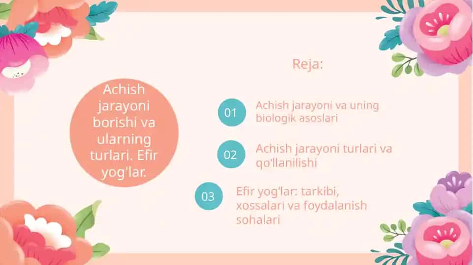 Achish jarayoni va uning biologik asoslari