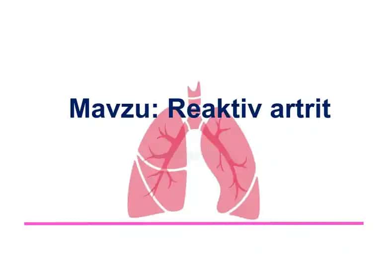 Reaktiv artrit