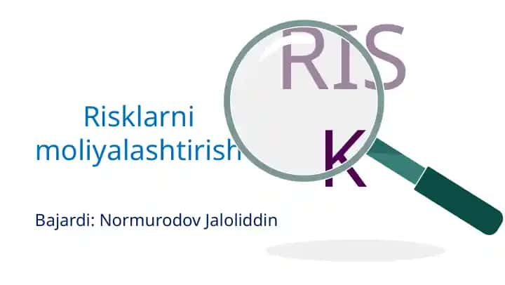 Risklarni moliyalashtirish