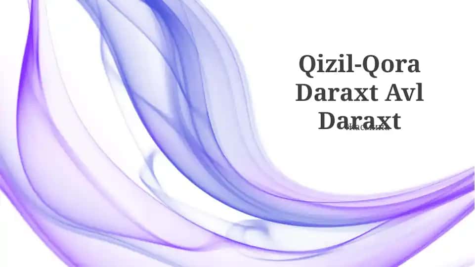 Qizil-Qora Daraxt Avl Daraxt