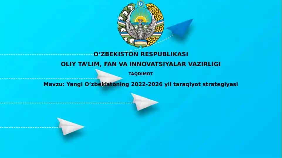 Yangi Oʻzbekistoning 2022-2026 yil taraqiyot strategiyasi