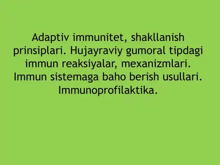 Adaptiv immun sistemasi