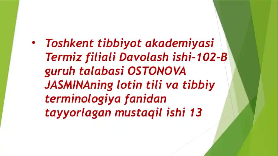 Retsept yozish