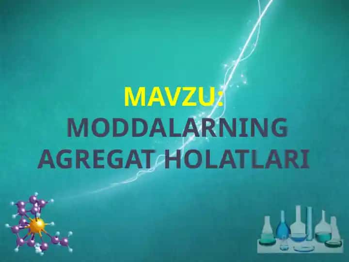 Moddalarining Agregat Holatlari