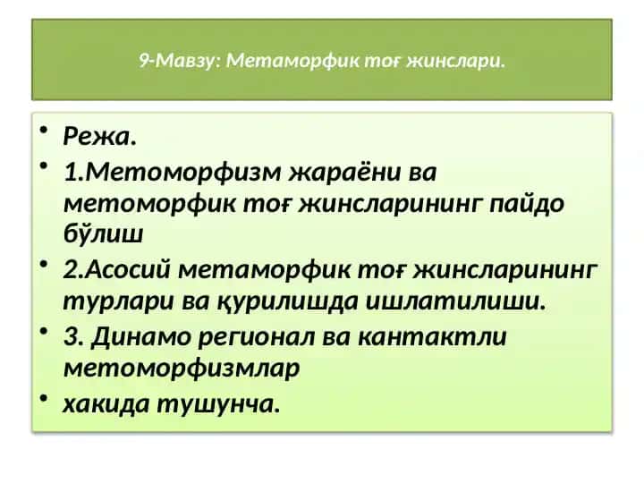 Metamorfik to'g'lar