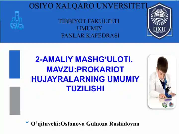 Prokariot Huja yralarning Umumiy Tuzilishi