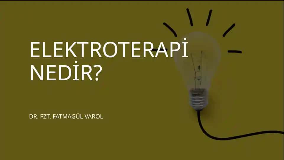 Elektroterapiya