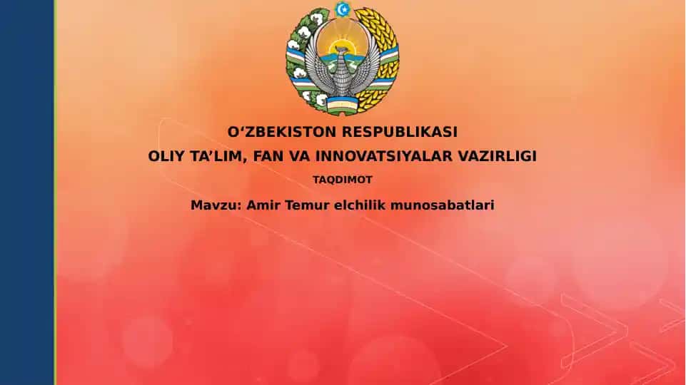Amir Temurelchilik munosabatlari