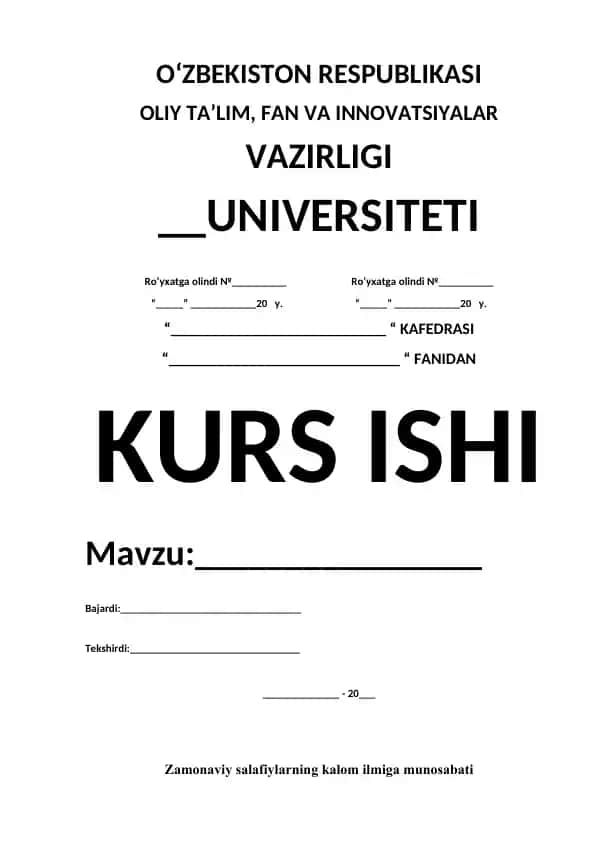 Zamonaviy salafiylarning kalom ilmiga munosabati