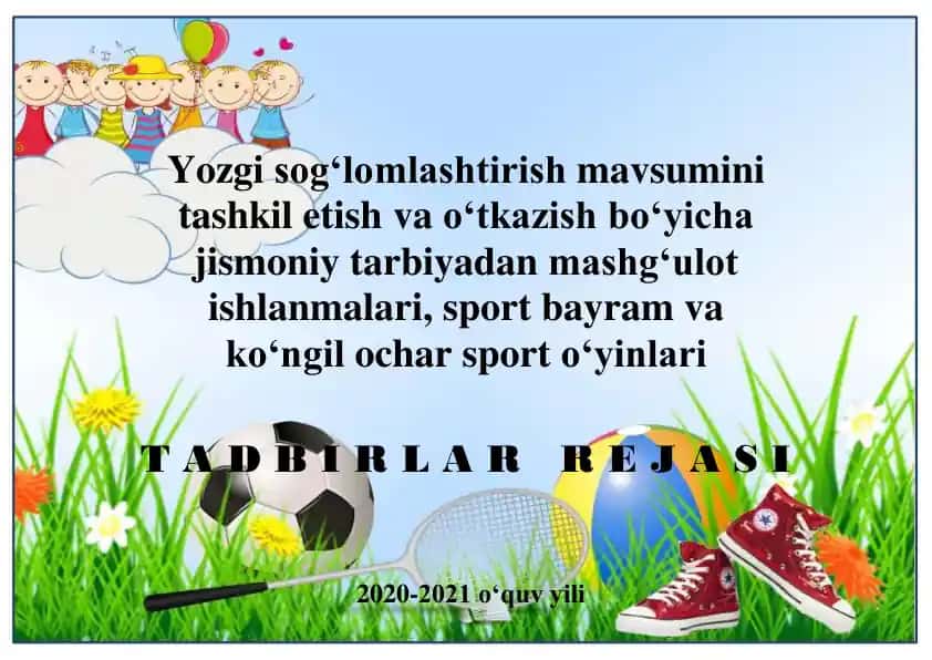 Yozgi sog‘lomlashtirish mavsumini