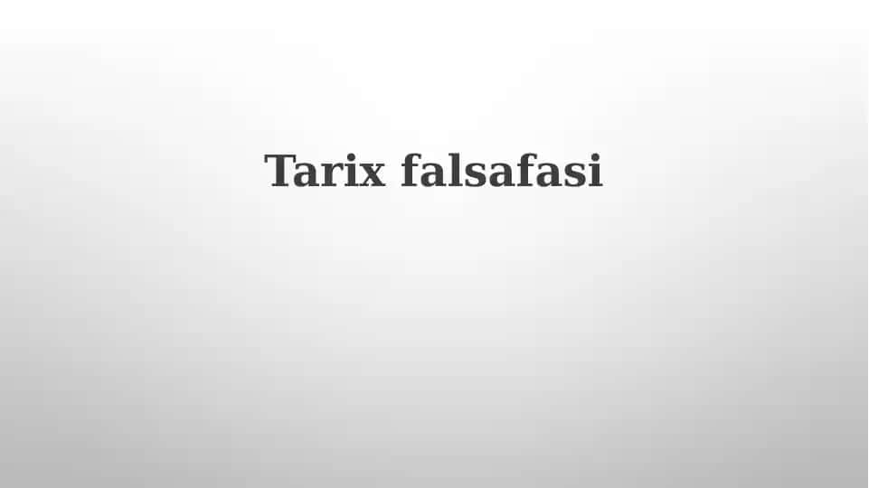 Tarixfalsafasi