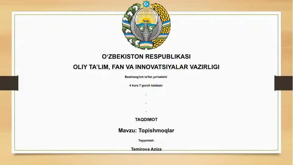 Topishmoqlar