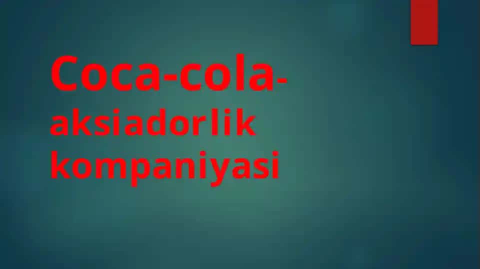 Coca-Cola tarixi