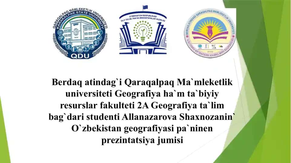 O'zbekistan geografiyasi