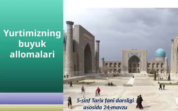 Yurtimizning Buyuk Ollomlari