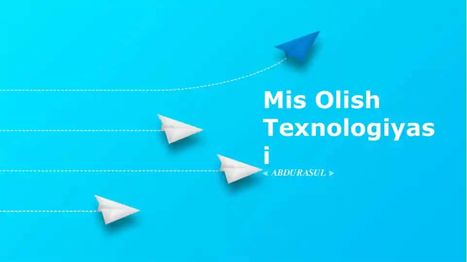 Mis Olish Texnologiyasi