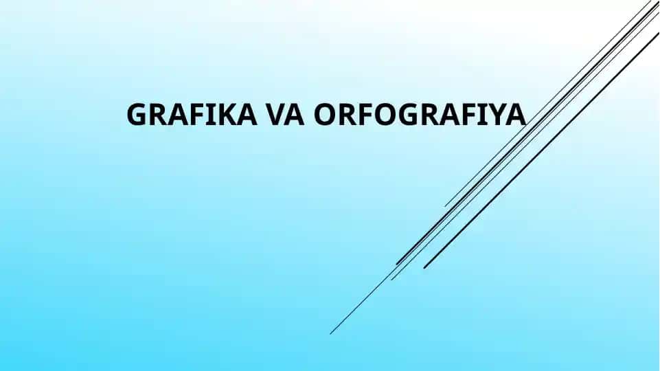 Grafika va Orfografiya