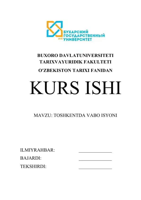 Toshkentda Vabo Isyoni
