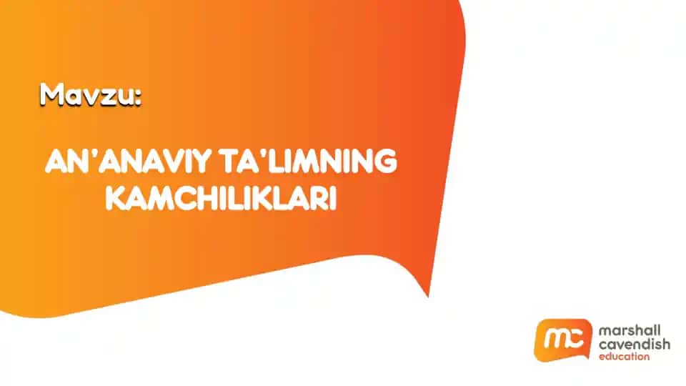 An’anaviy ta’limning Kamchiliklari