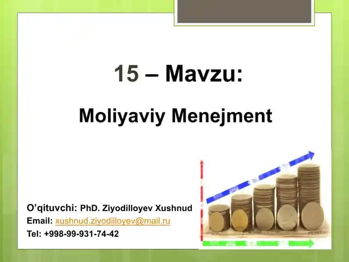 Moliyaviy Menejment