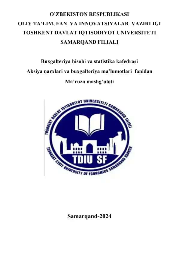 Aksiyadorlik jamiyatlarida ustav kapitalini hisobga olish