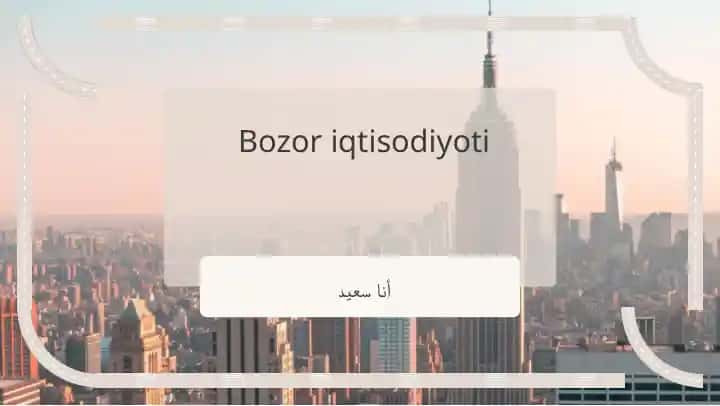 Bozor iqtisodiyoti