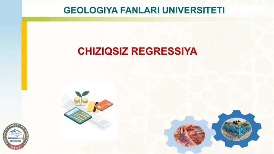 CHIZIQSIZ REGRESSIYA