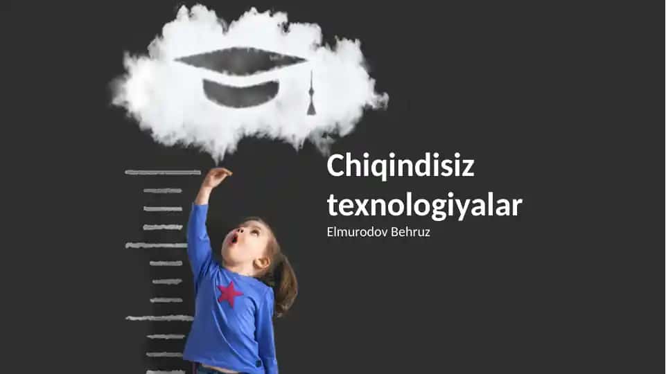Chiqindisiz texnologiyalar